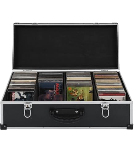 Amazon.co.jp: vidaXL CDケース 80枚 アルミ ABS ブラック : パソコン